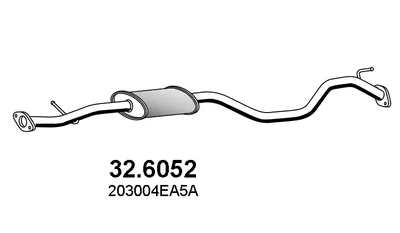 silenciador del medio Nissan QASHQAI II · Renault KADJAR