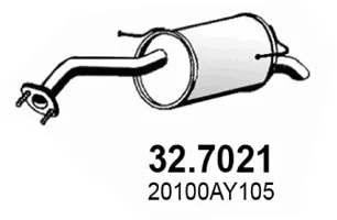 Silenciador posterior Nissan MICRA III · Nissan NOTE