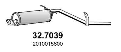 Silenciador posterior ASSO 32.7039