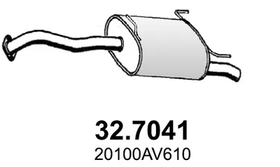 Silenciador posterior Nissan PRIMERA · Nissan PRIMERA Estate