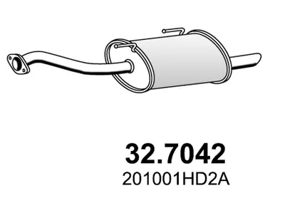 Silenciador posterior Nissan NOTE · Nissan MICRA IV