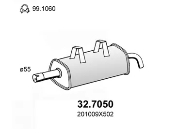Silenciador posterior Nissan CABSTAR E