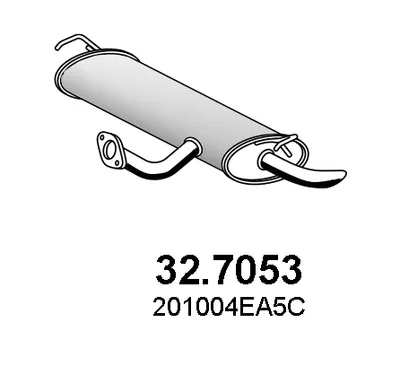 Silenciador posterior Nissan QASHQAI II · Renault KADJAR