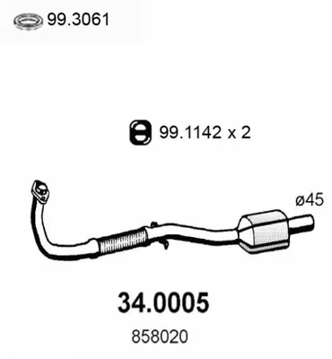 Catalizador Opel COMBO Box Body/MPV · Opel CORSA B · Opel CORSA B Hatchback Van