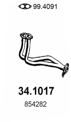 Tubo de escape Opel KADETT D · Opel KADETT D Estate