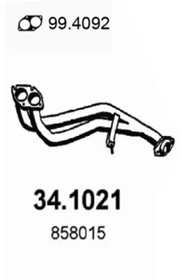 Tubo de escape Opel ASTRA F Saloon · Opel ASTRA F Convertible · Opel ASTRA F Hatchback
