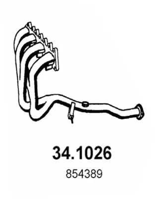 Tubo de escape Opel ASTRA F Hatchback · Opel CALIBRA A · Opel VECTRA A