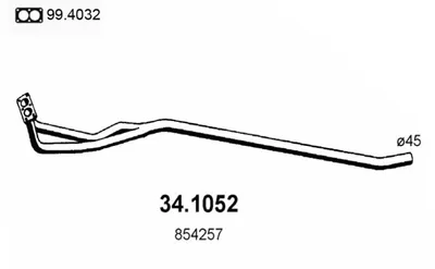 Tubo de escape Opel MANTA B · Opel MANTA B CC · Opel ASCONA B