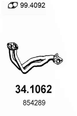 Tubo de escape Opel ASCONA C · Opel ASCONA C Hatchback · Vauxhall CAVALIER Mk II Saloon