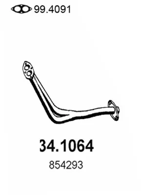 Tubo de escape Opel ASCONA C · Opel ASCONA C Hatchback