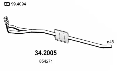 Presilenciador Opel MANTA B · Opel MANTA B CC · Opel ASCONA B