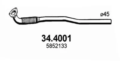 Tubo de escape Opel ASTRA G Hatchback · Opel ASTRA G Estate · Opel ASTRA G Saloon