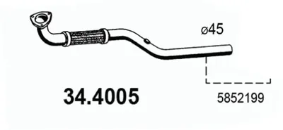 Tubo de escape Opel MERIVA A MPV