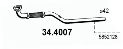 Tubo de escape Opel CORSA C