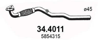 Tubo de escape Opel ASTRA H · Opel ASTRA H Estate · Opel ASTRA H GTC