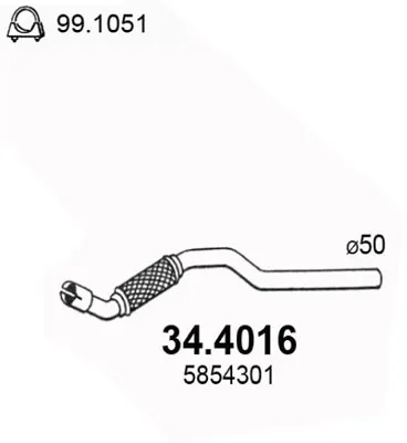 Tubo de escape Opel ASTRA H · Opel ASTRA H Estate · Opel ASTRA H GTC