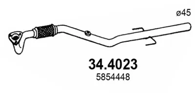 Tubo de escape Opel VECTRA C · Opel VECTRA C GTS · Opel SIGNUM Hatchback