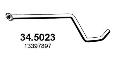 Tubo de escape Opel ASTRA J · Opel ASTRA J Sports Tourer · Opel ASTRA J GTC