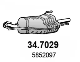 Silenciador posterior Opel ASTRA G Hatchback · Opel ASTRA G CLASSIC · Vauxhall ASTRA Mk IV Hatchback