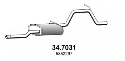 Silenciador posterior Opel AGILA