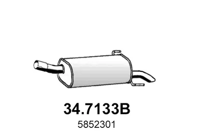 Silenciador posterior Opel ASTRA H · Opel ASTRA H Estate · Opel ASTRA H GTC