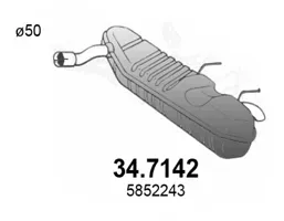 Silenciador posterior Opel SIGNUM Hatchback · Opel VECTRA C Estate