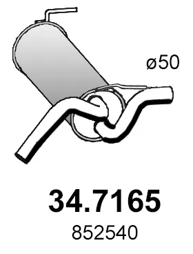 Silenciador posterior Opel ASTRA J · Opel ASTRA J Sports Tourer · Opel ASTRA J Saloon