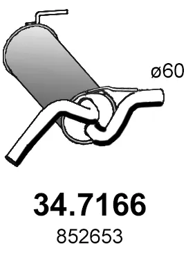 Silenciador posterior Opel ASTRA J · Opel ASTRA J Sports Tourer · Opel ASTRA J GTC