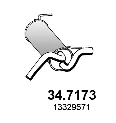 Silenciador posterior Opel ASTRA J · Opel ASTRA J Sports Tourer · Opel ASTRA J GTC