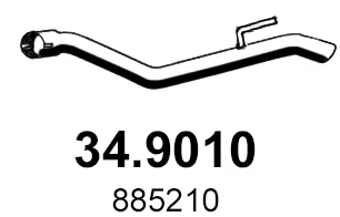 Tubo de escape Opel ASTRA J Sports Tourer · Opel ASTRA J Estate Van · Chevrolet CRUZE