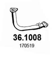 Tubo de escape Citroën SAXO · Peugeot 106 I · Peugeot 106 II