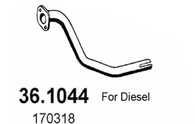 Tubo de escape Peugeot 305 I Break · Peugeot 305 II Break · Peugeot 305 I