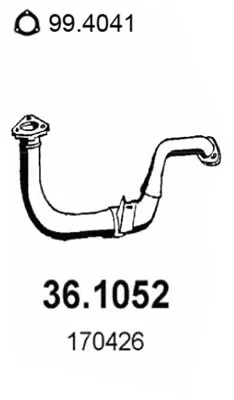 Tubo de escape Peugeot 405 I Break · Peugeot 405 II Break · Peugeot 405 I