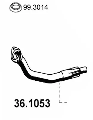 Tubo de escape Peugeot 205 I Convertible · Peugeot 205 II