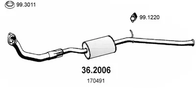 Presilenciador Peugeot 309 II