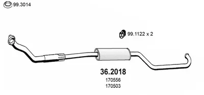 Presilenciador Peugeot 605