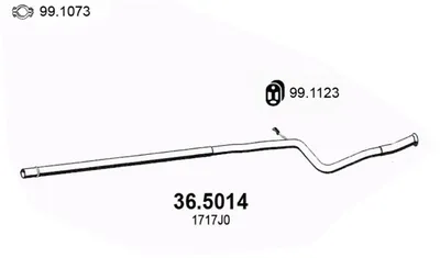 Tubo de escape Peugeot 206 Hatchback · Peugeot 206+ · Peugeot 206 Van