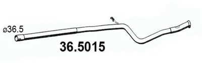 Tubo de escape Ford FIESTA V · Ford FUSION · Peugeot 206 Hatchback