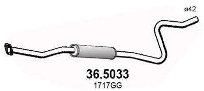 Tubo de escape Peugeot 207