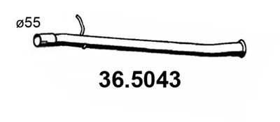 Tubo de escape Peugeot 206 Hatchback