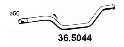 Tubo de escape Citroën C4 I · Peugeot 307