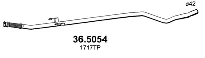 Tubo de escape Peugeot 206+