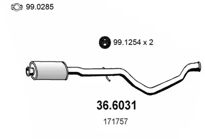 silenciador del medio Peugeot 406 · Peugeot 406 Break