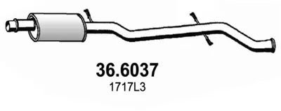 silenciador del medio Peugeot 406 · Peugeot 406 Break · Peugeot 406 Coupe