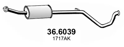 silenciador del medio Citroën C4 Coupe · Citroën C4 I · Citroën C4 I Saloon