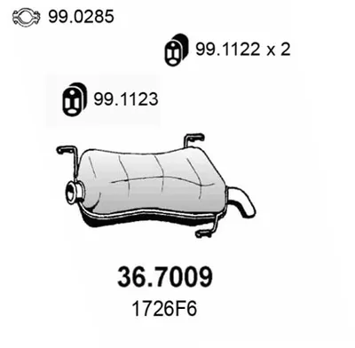 Silenciador posterior Peugeot 306 Hatchback
