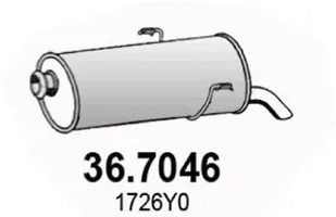 Silenciador posterior Peugeot 206 Hatchback · Peugeot 206 CC · Peugeot 206+