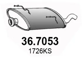 Silenciador posterior Peugeot 206 Hatchback · Peugeot 206+