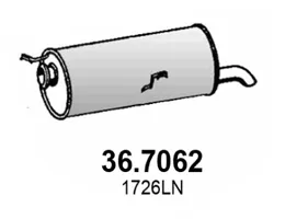 Silenciador posterior Citroën C4 Coupe · Citroën C4 I · Citroën C4 I Hatchback Van