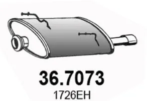Silenciador posterior Peugeot 206 Hatchback · Peugeot 206 CC · Peugeot 206+